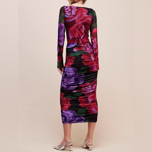 AFRM Sierra Rosette Midi Dress - Picture 2 of 6
